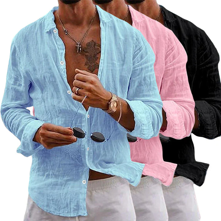 Luca™ - Camicia Di Lino Alla Moda