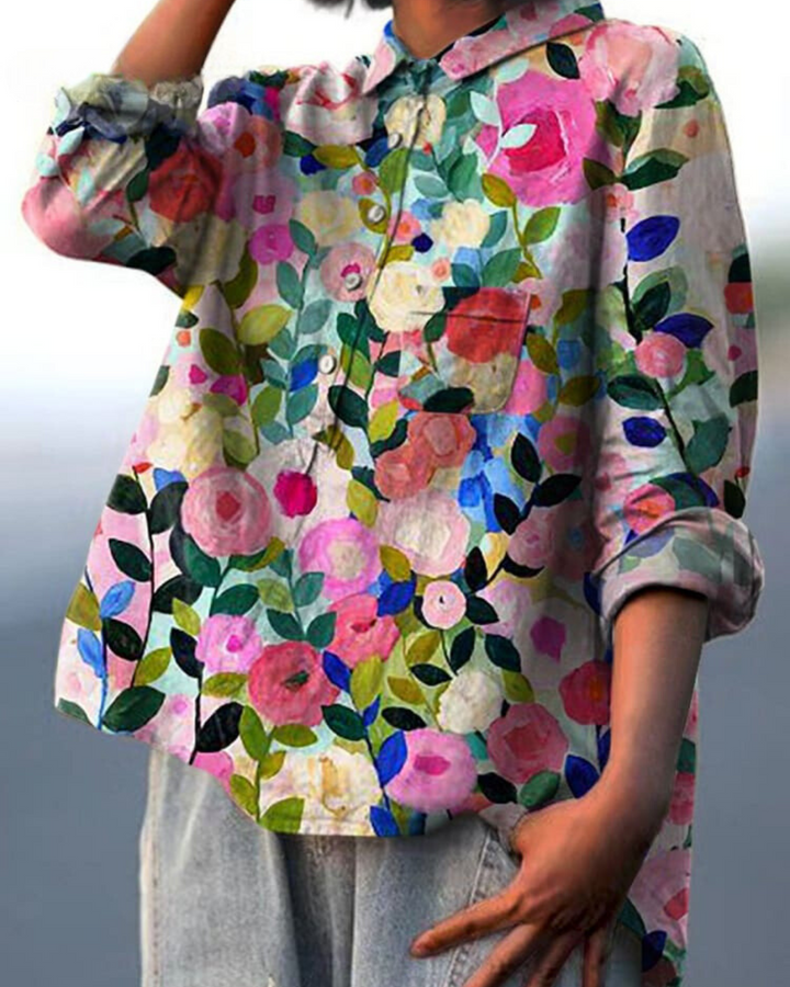 Blusa Elegante a Fiori