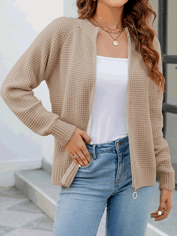 Emma™️ - Cardigan Lavorato a Maglia Elegante