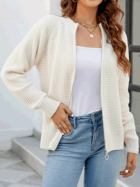 Emma™️ - Cardigan Lavorato a Maglia Elegante