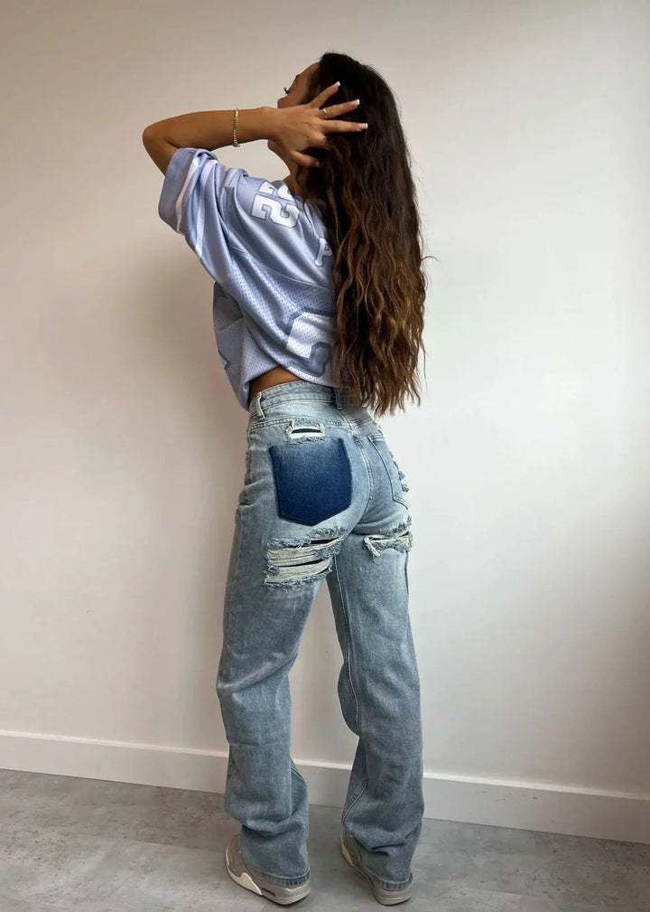 Sara™ - Jeans Dritti in Denim Premium