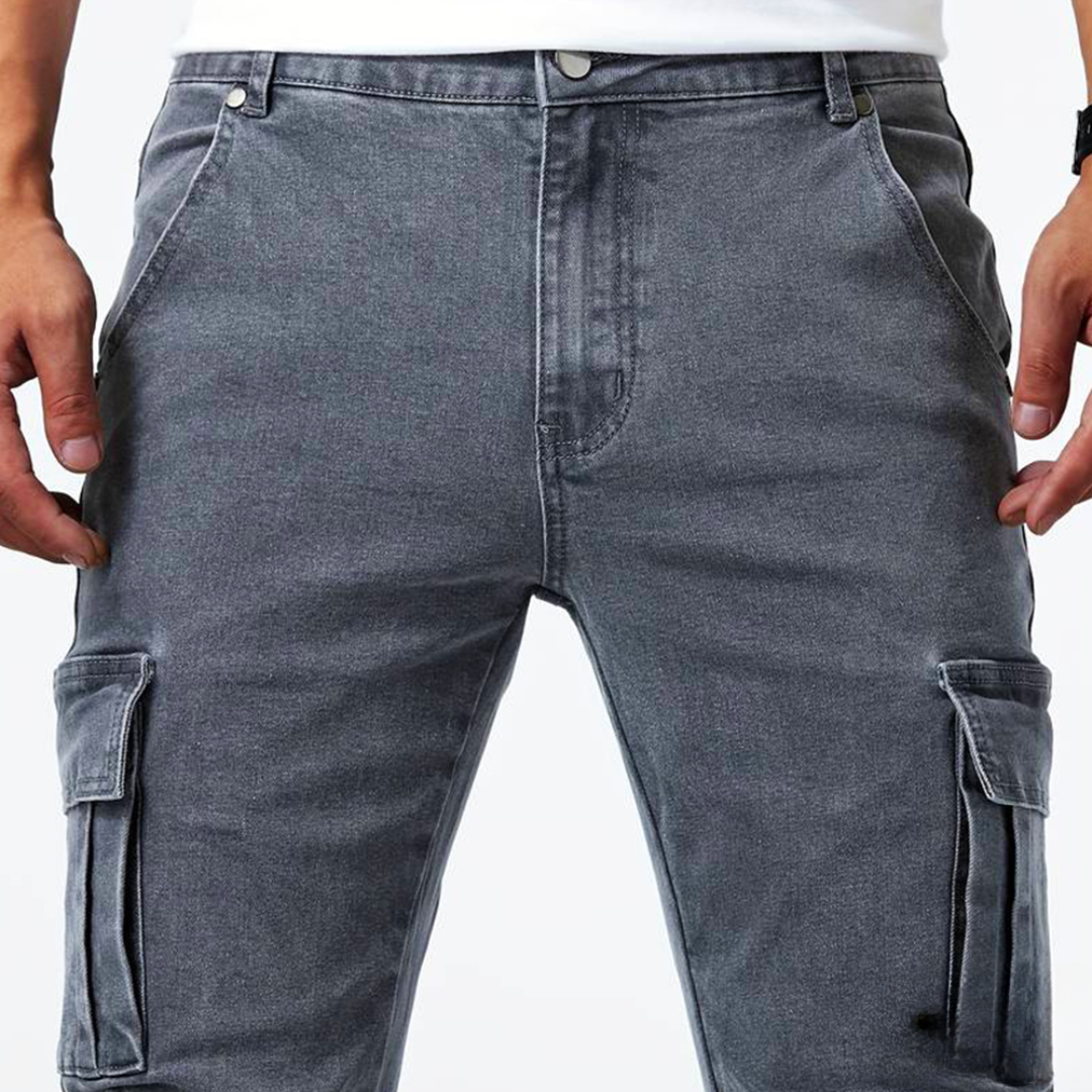 Enzo™ - Pantaloni Cargo in Tessuto Elasticizzato