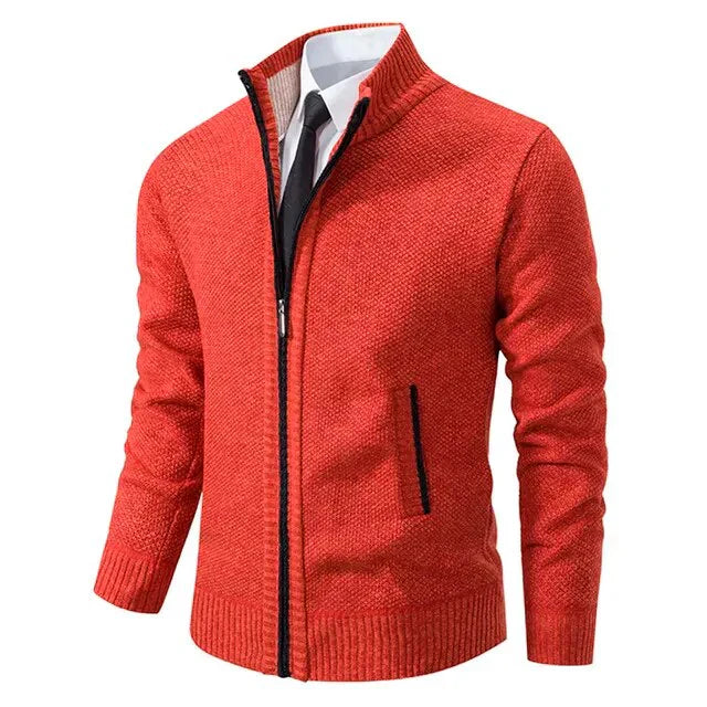 Fabio - Giacca Classica con Zip in Cotone