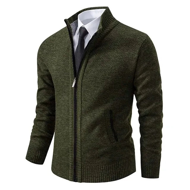 Fabio - Giacca Classica con Zip in Cotone