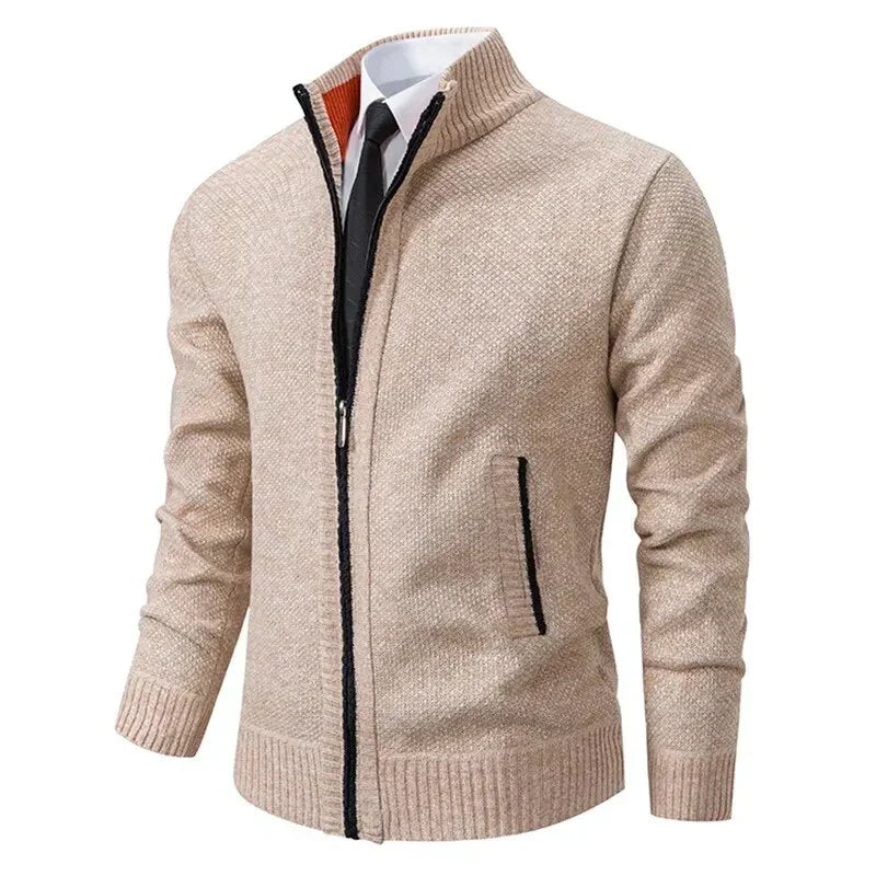 Fabio - Giacca Classica con Zip in Cotone