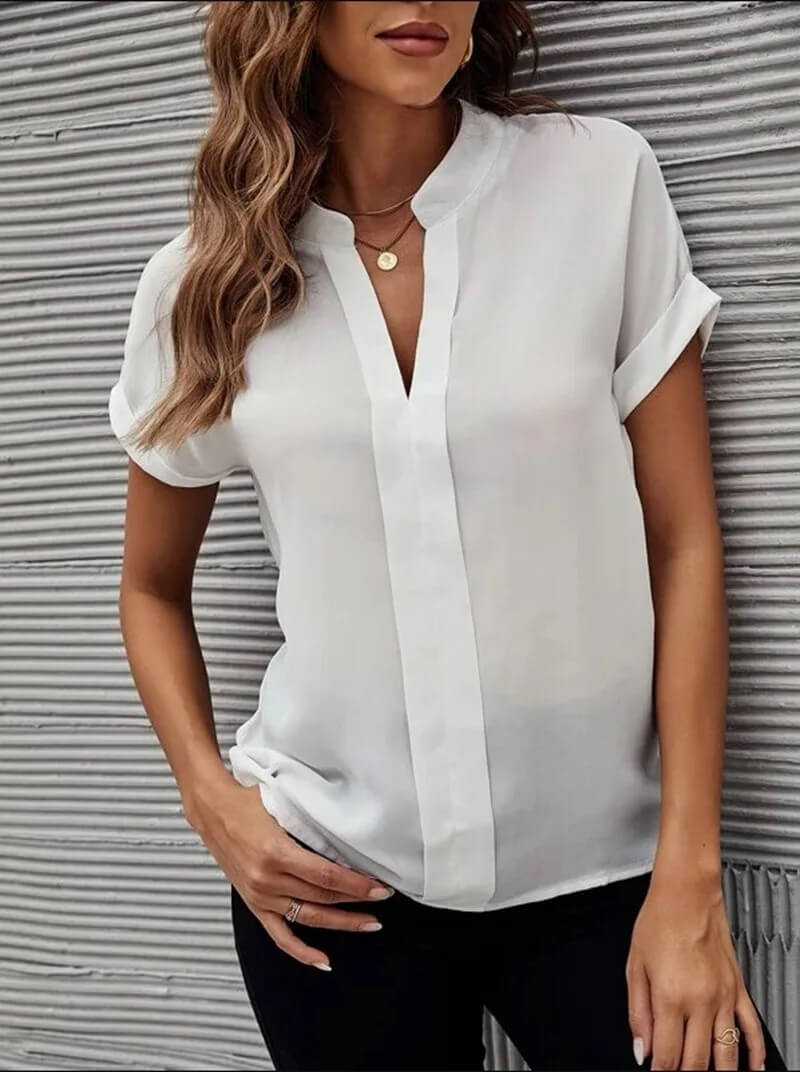 Anna™ - Blusa Elegante con Scollo a V