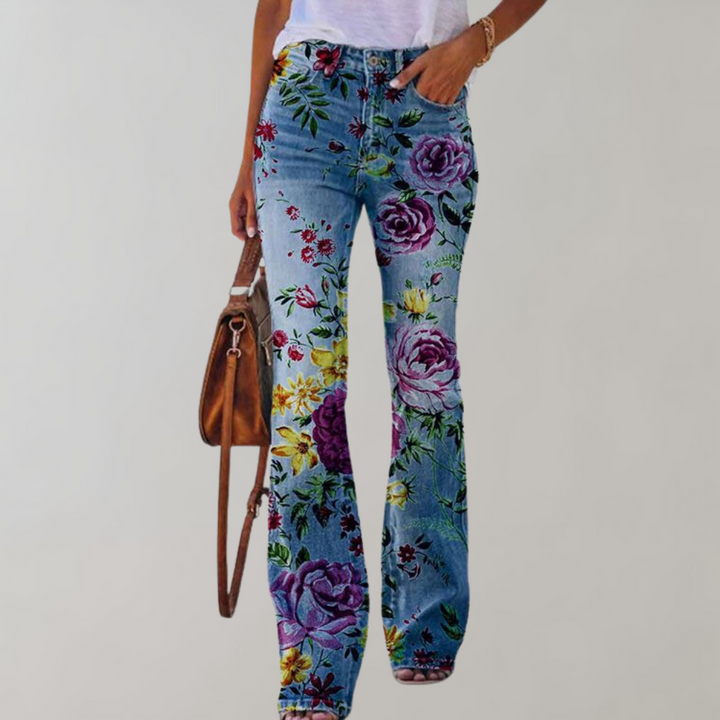 Viola™ - Jeans stampati con fiori