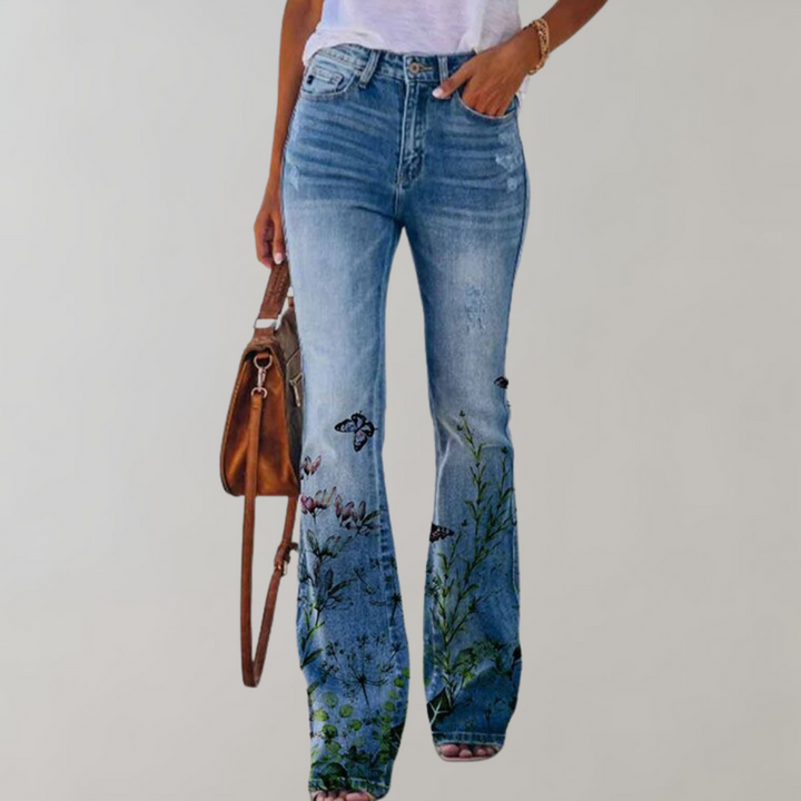 Viola™ - Jeans stampati con fiori