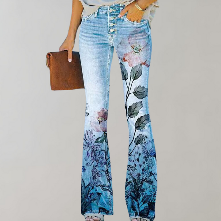 Viola™ - Jeans stampati con fiori