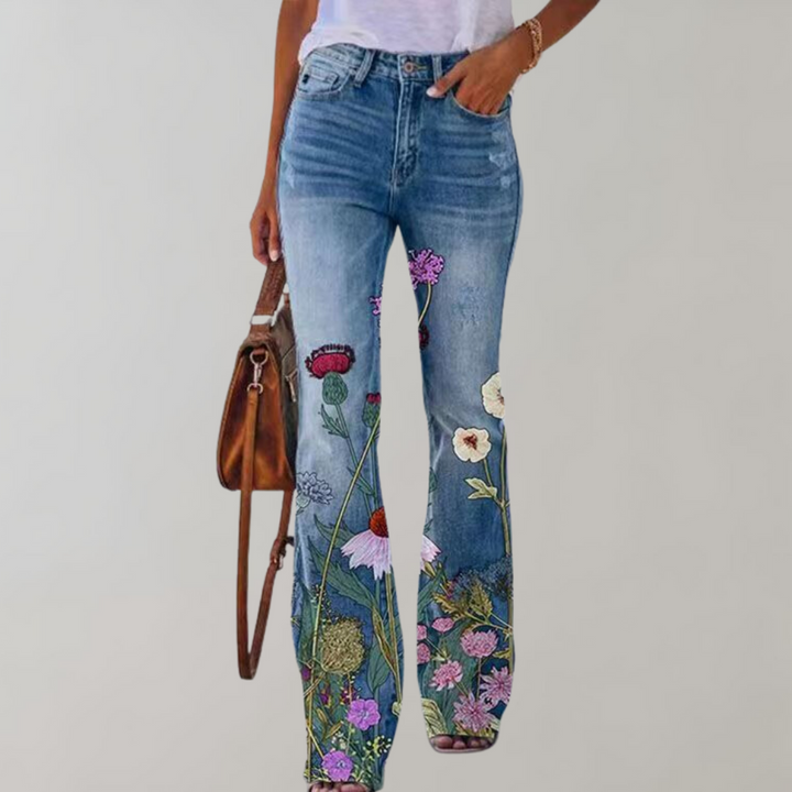 Viola™ - Jeans stampati con fiori