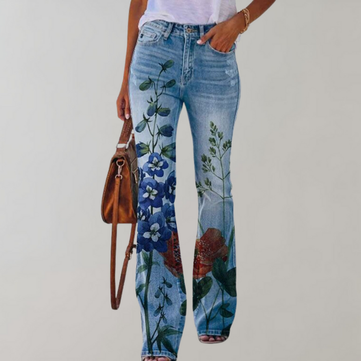 Viola™ - Jeans stampati con fiori