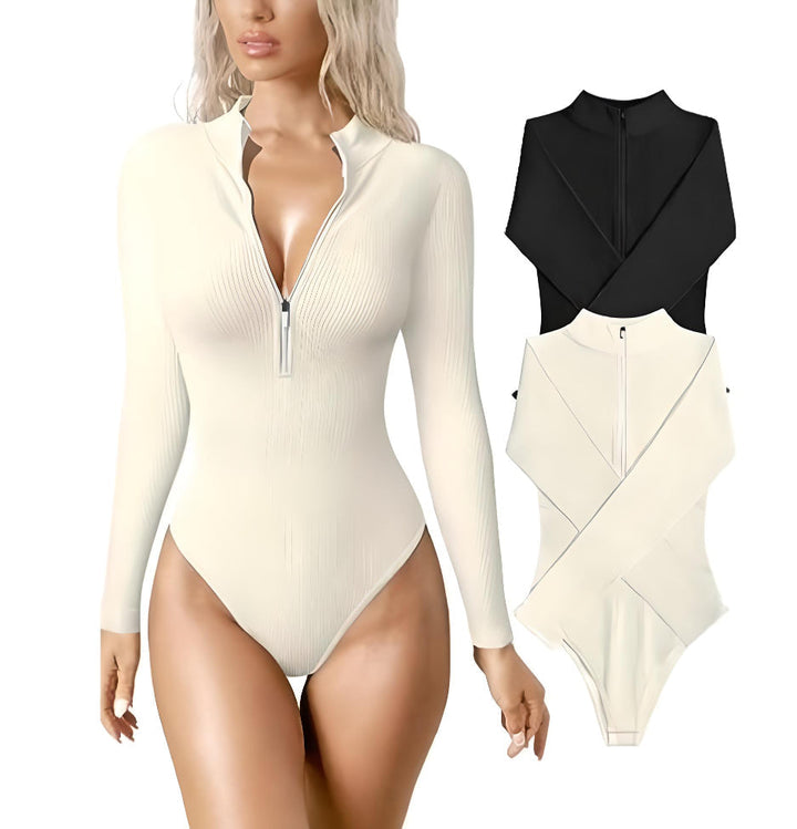 Anna™ - Body con zip in elastan