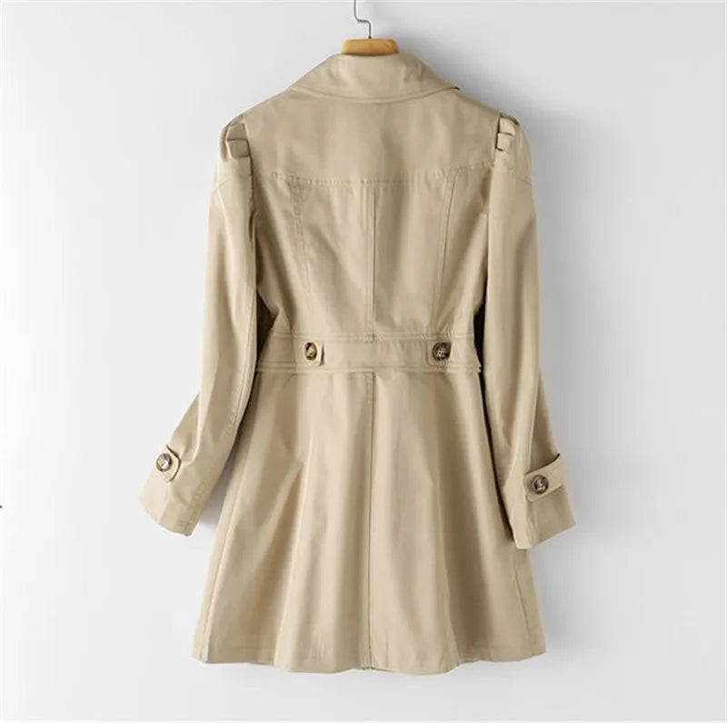 Emma™ - Trench coat in cashmere premium