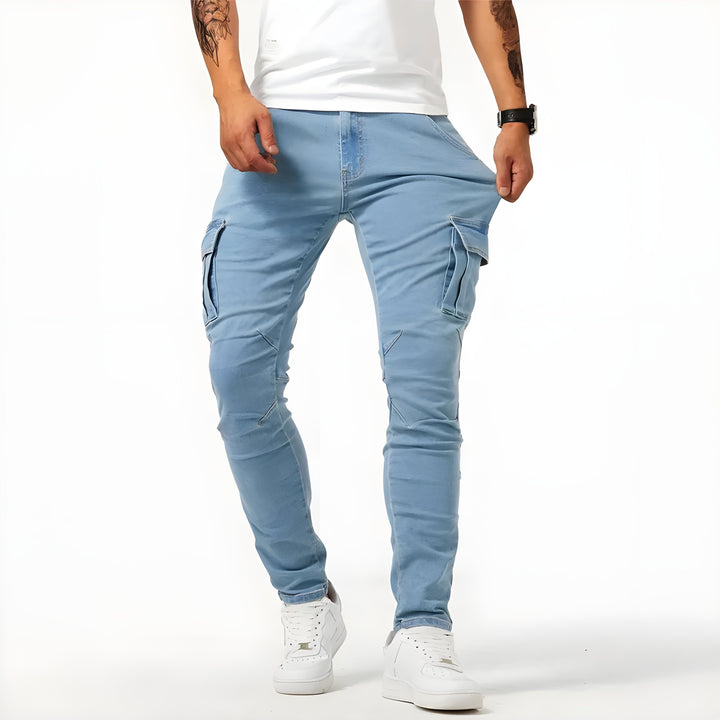 Marco™ - Pantaloni Cargo in Denim Elasticizzato