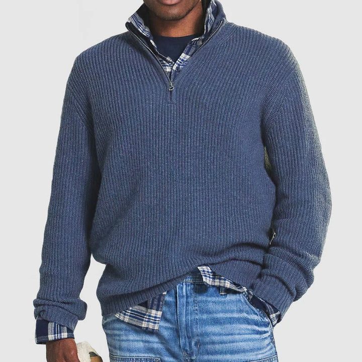 Aldo™ - Maglione Zip in Cotone