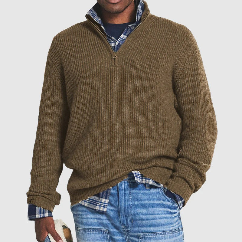 Aldo™ - Maglione Zip in Cotone