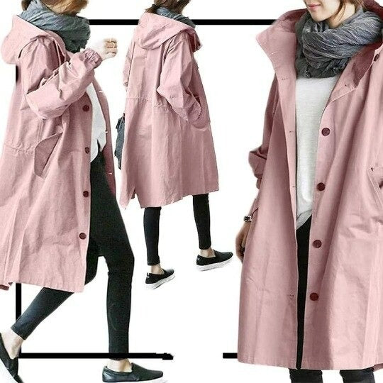 Tina™ - Elegante Trench in Misura di Cotone