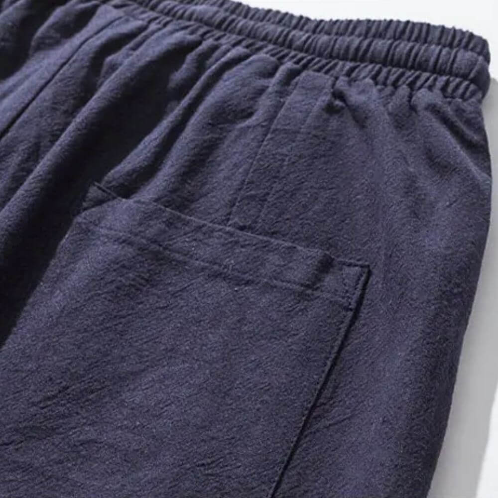 Marco™ - Comodi Pantaloni Harem in Cotone - Blu Marino