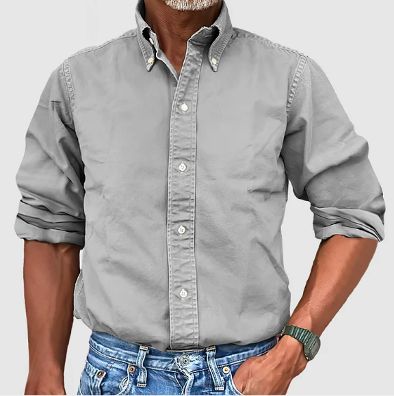 Lino™ - Camicia Classica a Maniche Lunghe