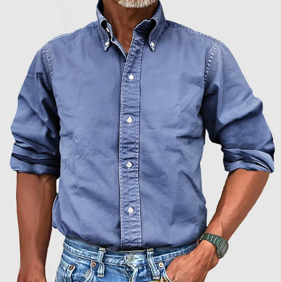 Lino™ - Camicia Classica a Maniche Lunghe