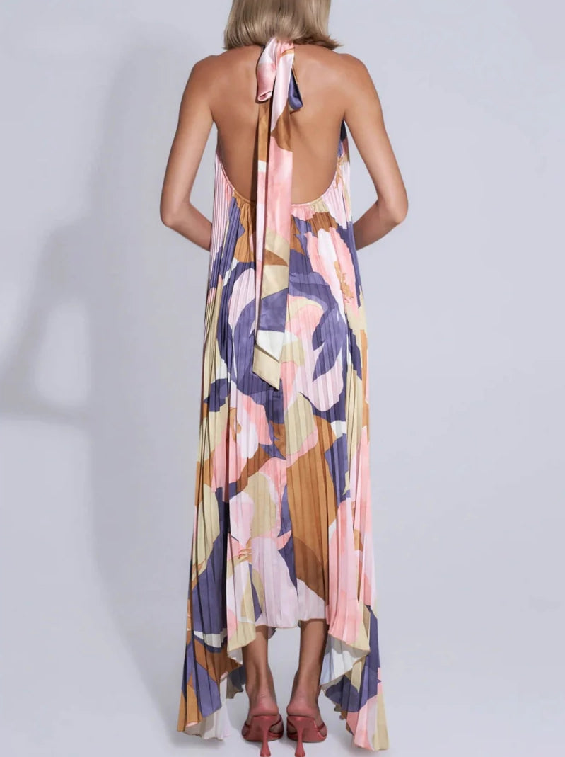 Ilaria™ - Abito Maxi Con Scollo a Halter