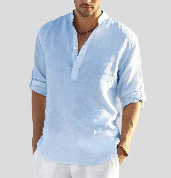 Carlo™ - Camicia Di Lino Da Uomo