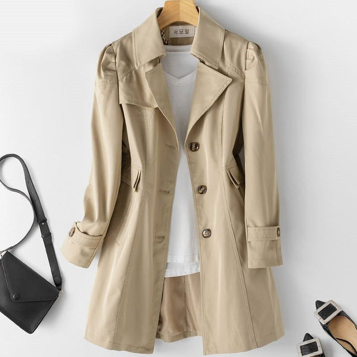 Emma™ - Trench coat in cashmere premium