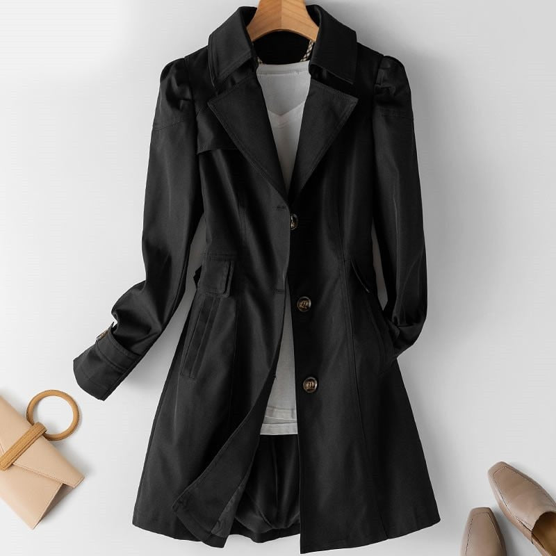 Emma™ - Trench coat in cashmere premium