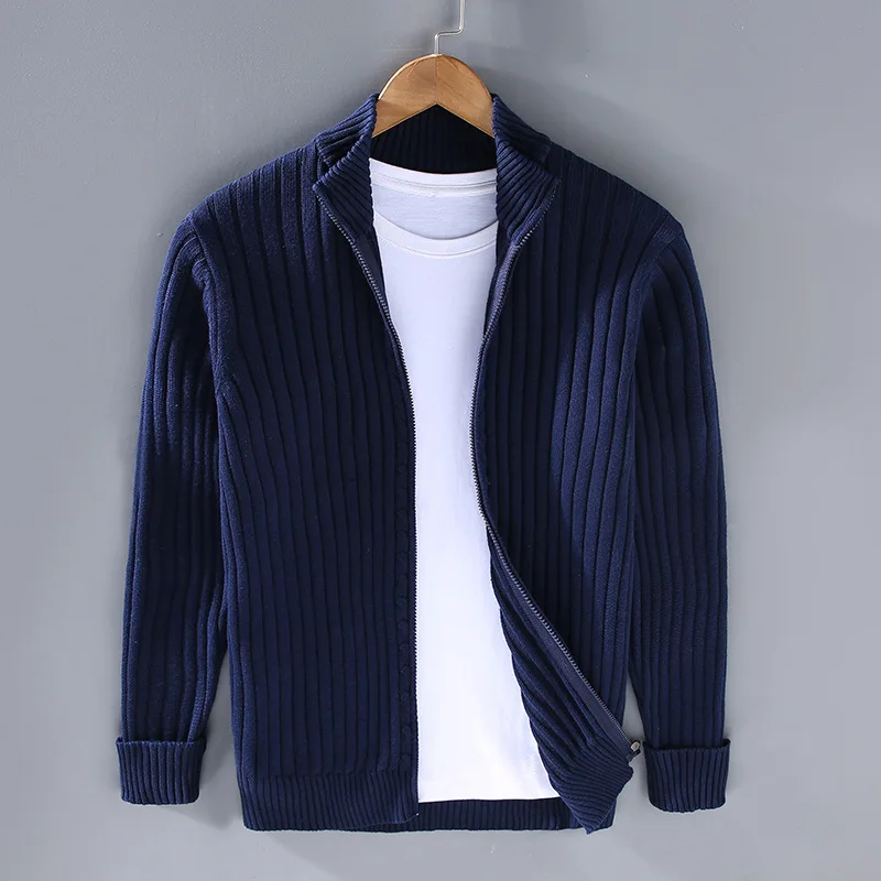 Marco™ - Cardigan con Zip in Cotone per Uomo