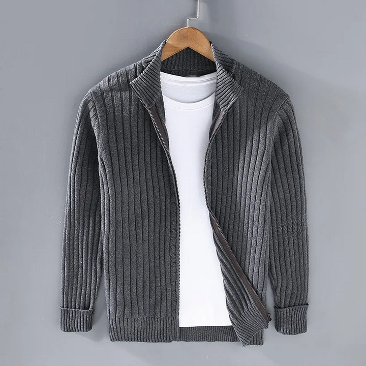 Marco™ - Cardigan con Zip in Cotone per Uomo