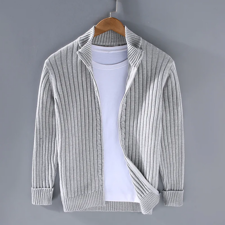 Marco™ - Cardigan con Zip in Cotone per Uomo