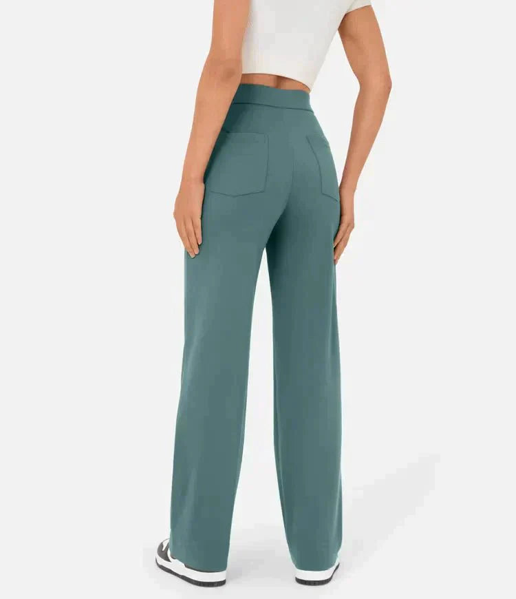 Sara™ - Pantaloni Chic a Vita Alta in Cotone