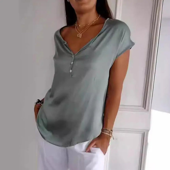 Anna™ - Top Elegante Con Scollo a V