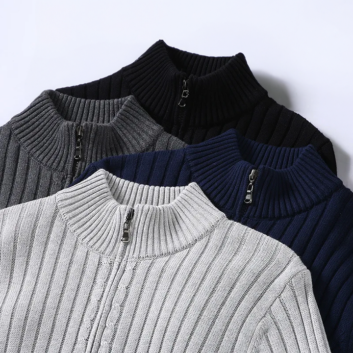 Marco™ - Cardigan con Zip in Cotone per Uomo