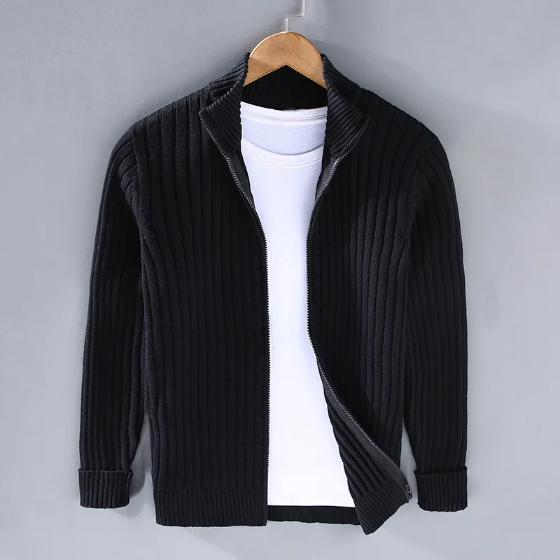 Marco™ - Cardigan con Zip in Cotone per Uomo