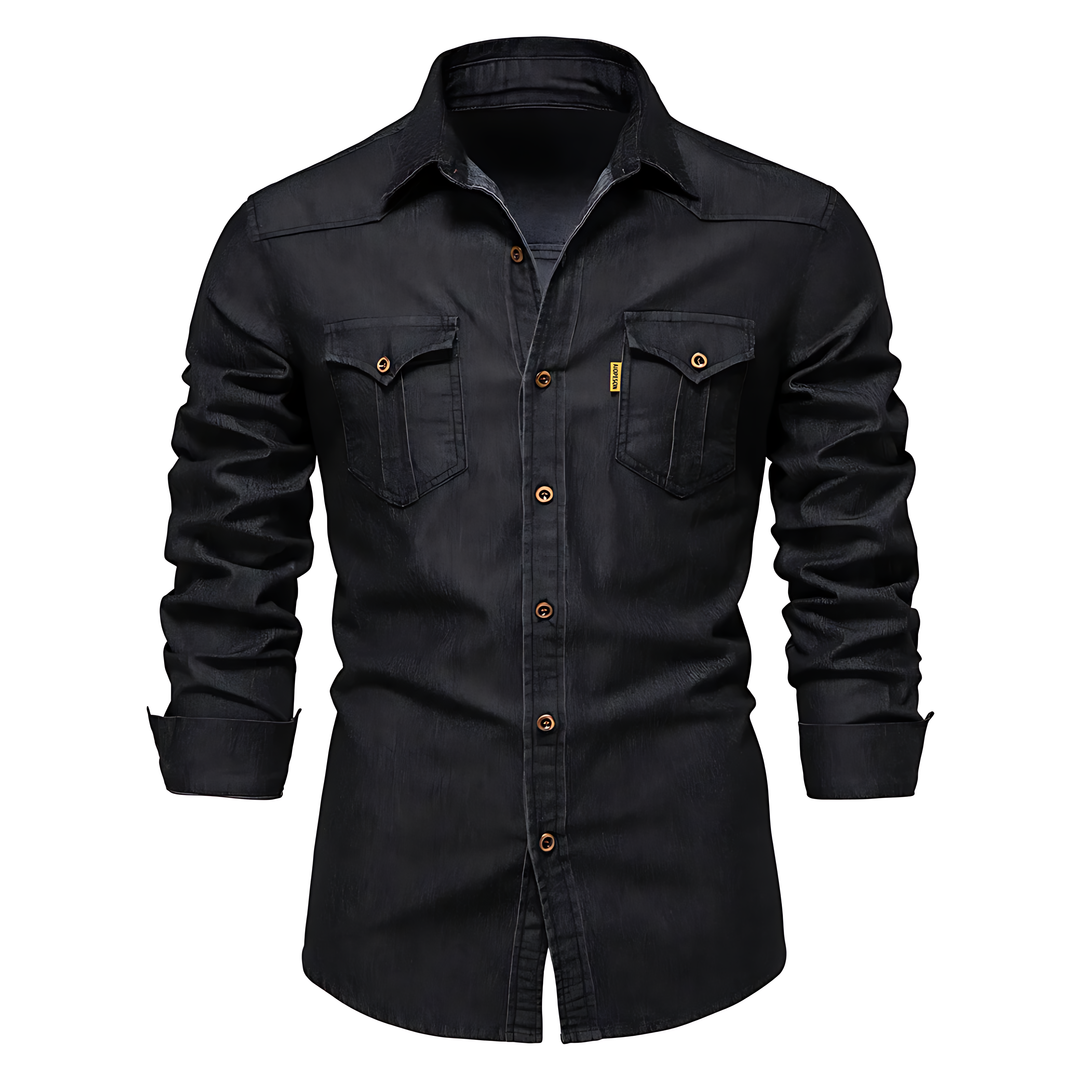 Fabio™ - Camicia in Denim Stilosa