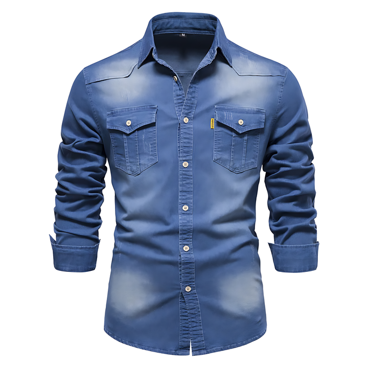 Fabio™ - Camicia in Denim Stilosa